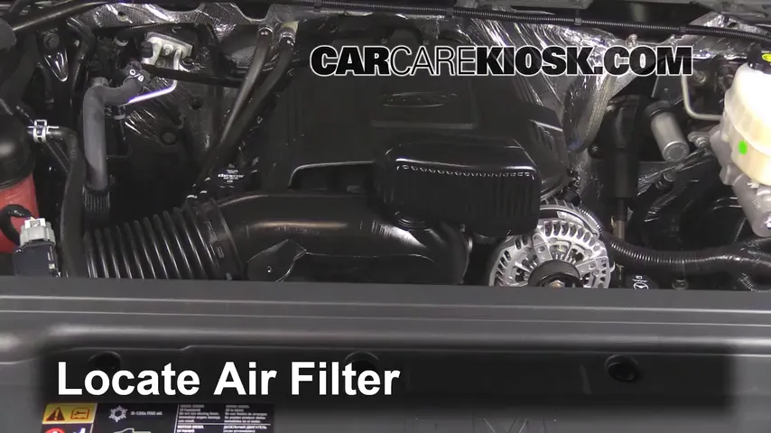 2015 GMC Sierra 2500 HD 6.0L V8 FlexFuel Extended Cab Pickup Air Filter (Engine)